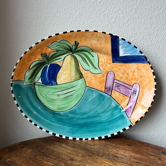 Alcobaca Portugal Platter With Fruit design - Picture 9 of 9